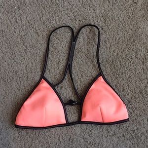 Coral swim suit top